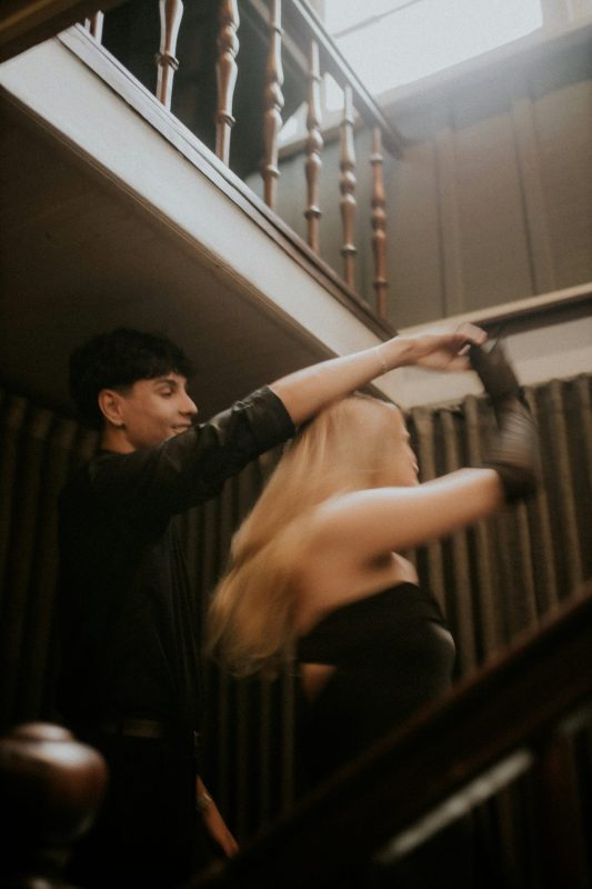 Couple Dancing On Stairs Stage Stripper - Strippers for You